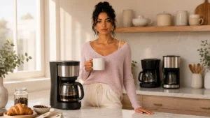 Coffee makers under $150 in a modern kitchen