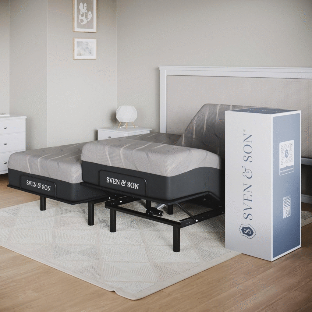 Sven & Son Adjustable Bed Base with Hybrid Mattress