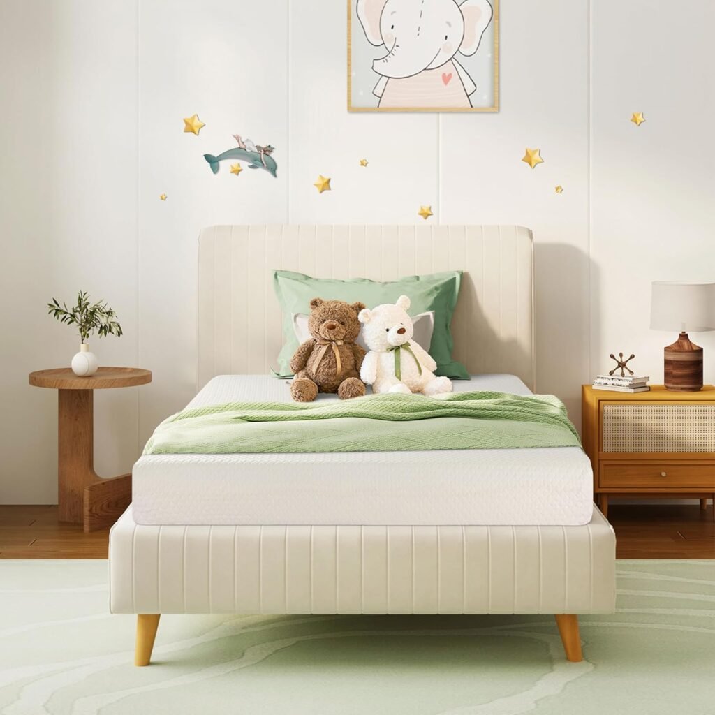 Emerspring Twin Mattress 5 Inch Green Tea Memory Foam Mattress for Cool Sleep