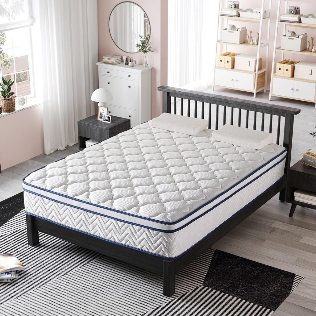 FSNSTSM 12 Inch Queen Memory Foam Hybrid Mattress