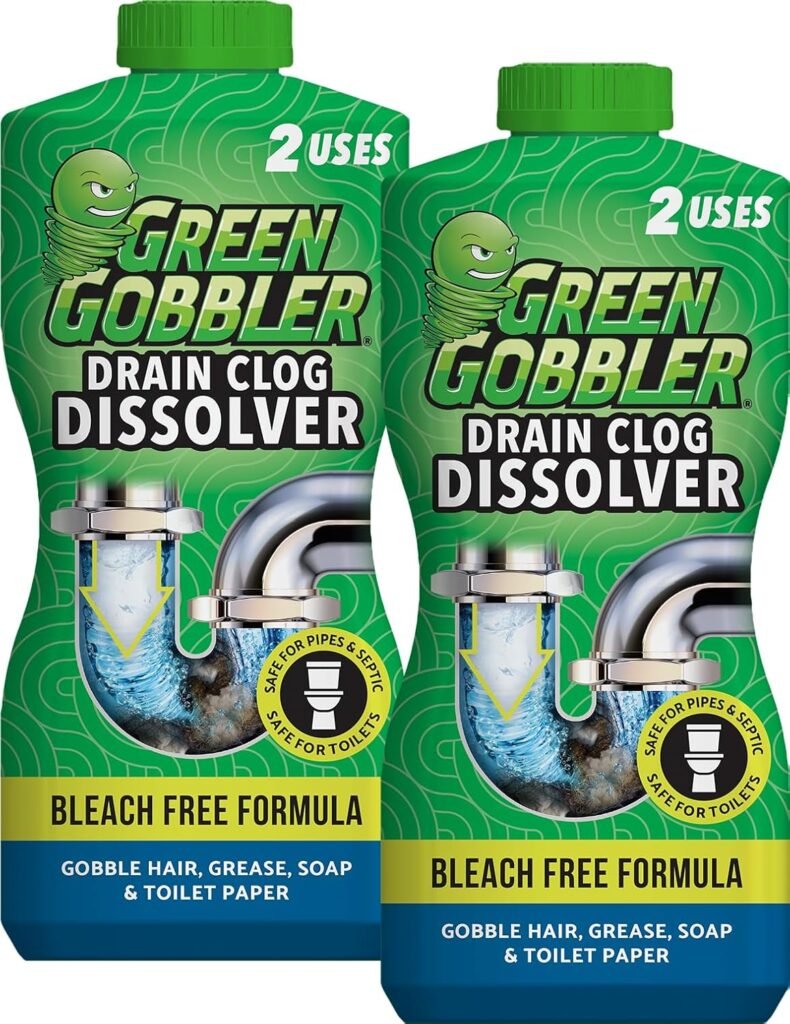 Green Gobbler Liquid Hair Drain Clog Remover
