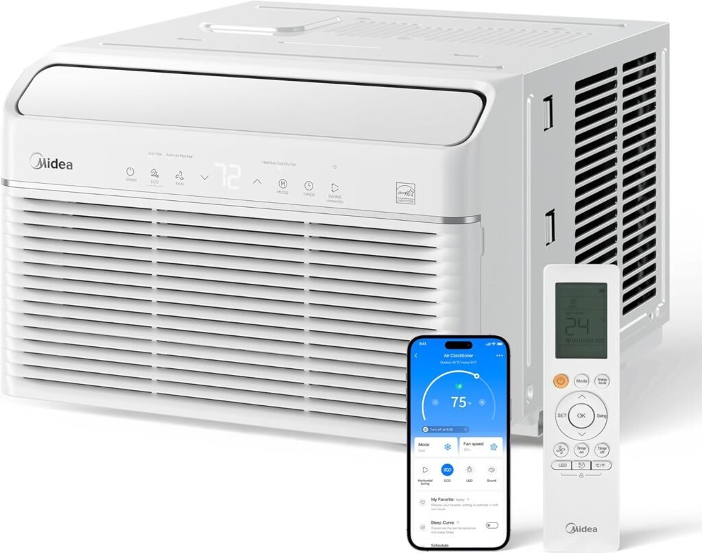 Midea 12,000 BTU Smart Inverter Air Conditioner Window Unit