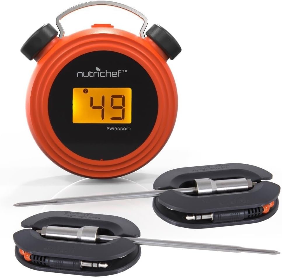 NutriChef Smart Bluetooth BBQ Grill Thermometer