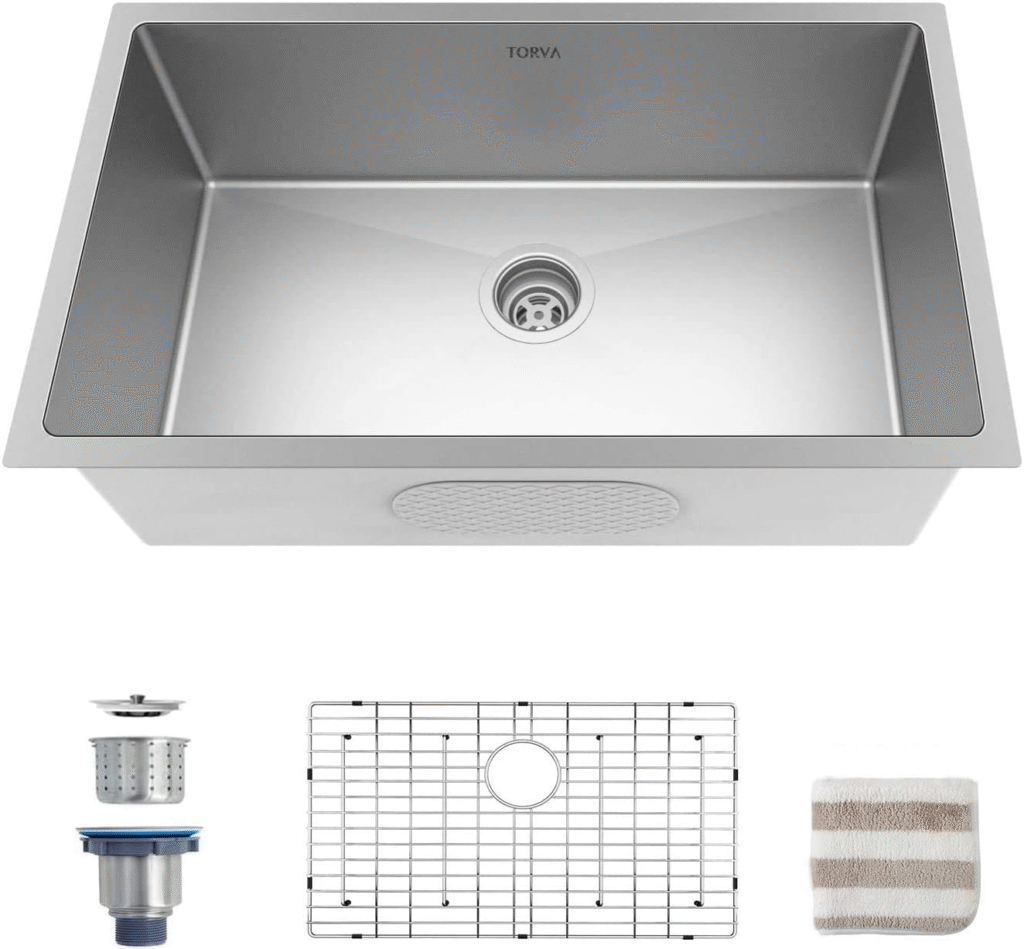 TORVA 32-Inch Premium Stainless Steel Undermount Sink