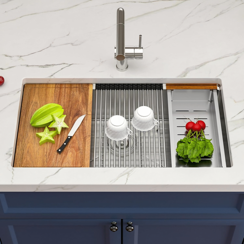 IOROYO 33-Inch Undermount Kitchen Sink Workstation