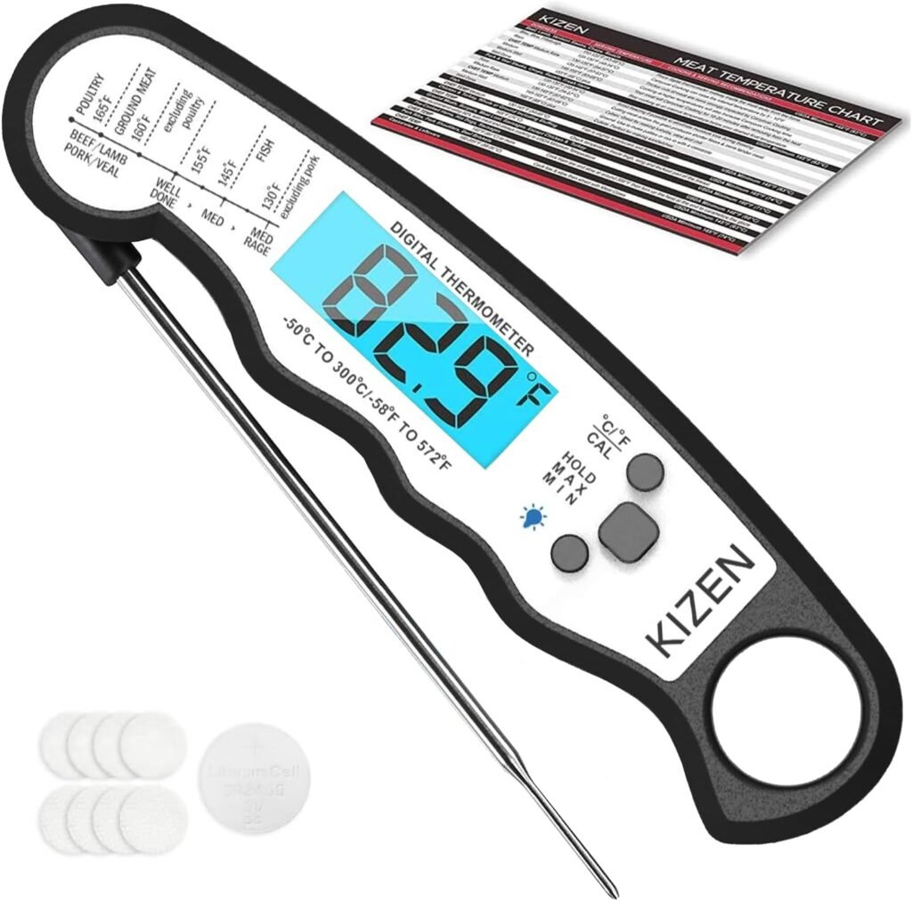 Kizen Instant Read Meat Thermometer Digital Food Thermometer