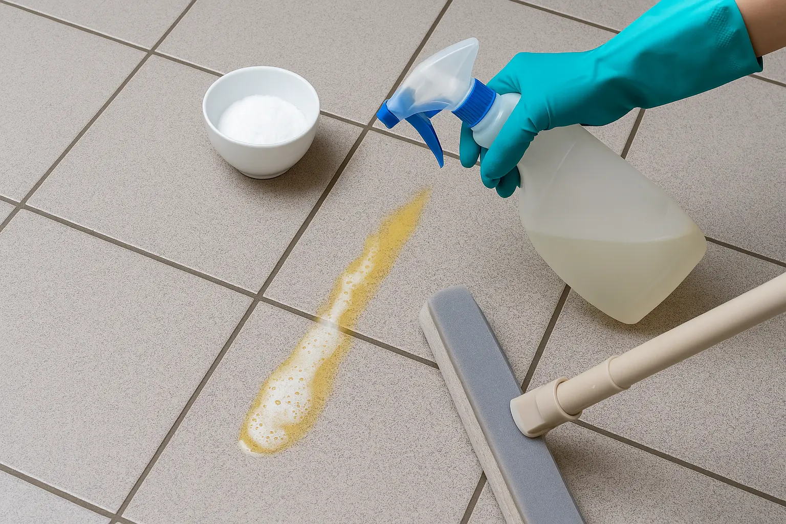 How to Clean Floor Tile Grout Without Scrubbing